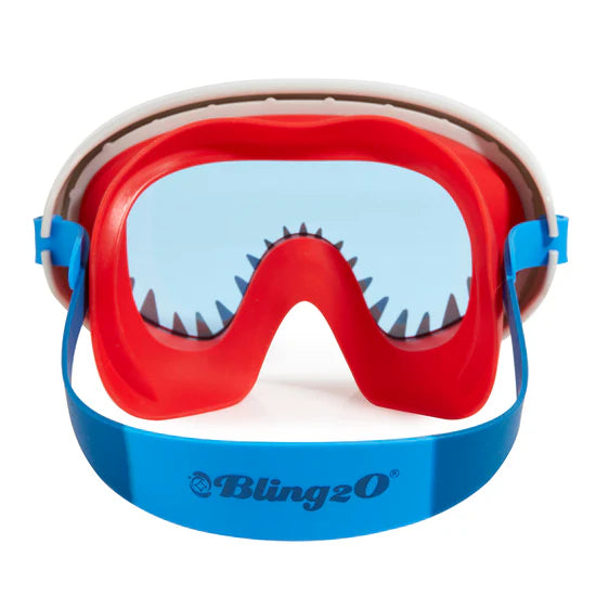 Bling20 Chewy Shark Attack Swim Mask Blue/Nibble Red Lens SHATTACK8MK