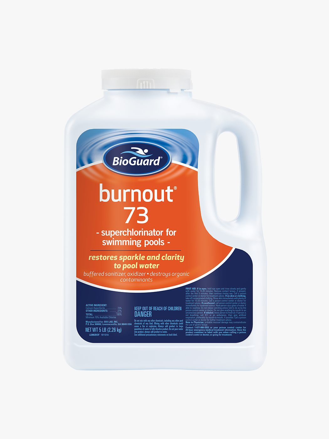 BIOGUARD BURNOUT 73 5LB POOL SHOCK