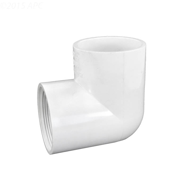 Lasco 2" FPT x 2" SKT 90 Degree Elbow, White PV407020