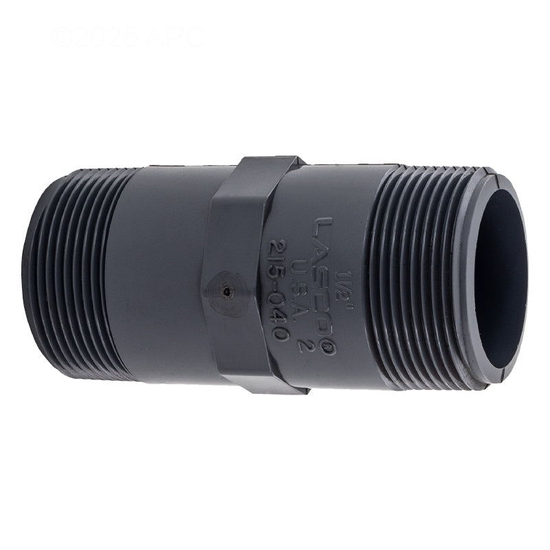 Lasco 1.5" X 4" Threaded Nipple, Gray PV215040