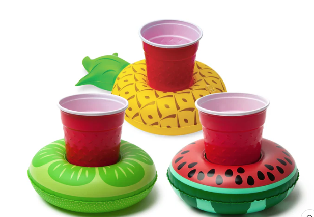 Big Mouth Inc Tropical Fruit Inflatable Beverage Float (3 Pack) BMDF-0012