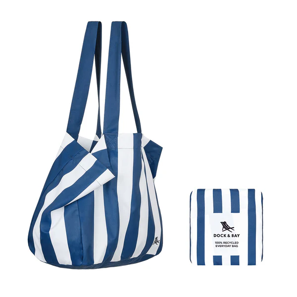 WHITSUNDAY BLUE FOLDAWAY TOTE BAG
