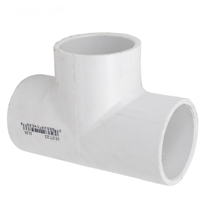 Lasco 1.5" Slip Tee, White PV401015