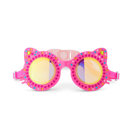 Bling20 Smitten Kitten Swim Goggles Paw Print Pink/Mango Mittens KITTEN8G