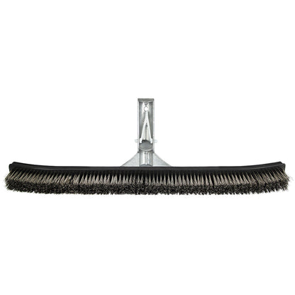 Poolmaster 18" Aluminum Back Algae Brush w/Stainless Steel Bristles 20183