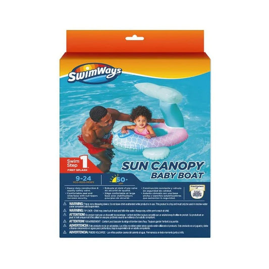 Swimways Sun Canopy Inflatable Baby Float, Mermaid Color 6063581