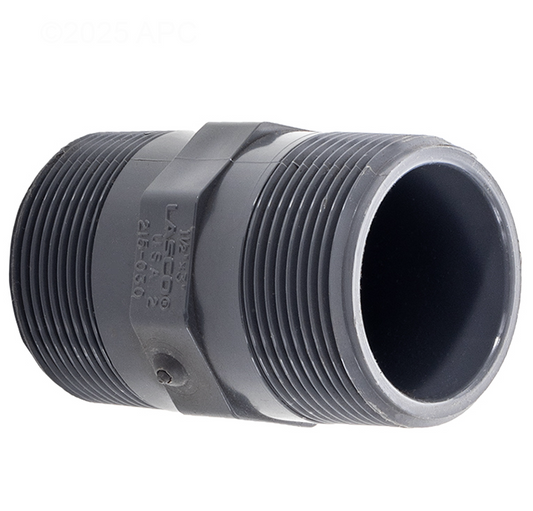 Lasco 1.5" x 3" Threaded Nipple, Gray PV215030
