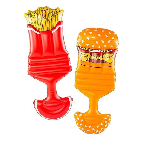 Big Mouth Inc. Burger &amp; Fries Saddle Seat Float 22-BSS-3934