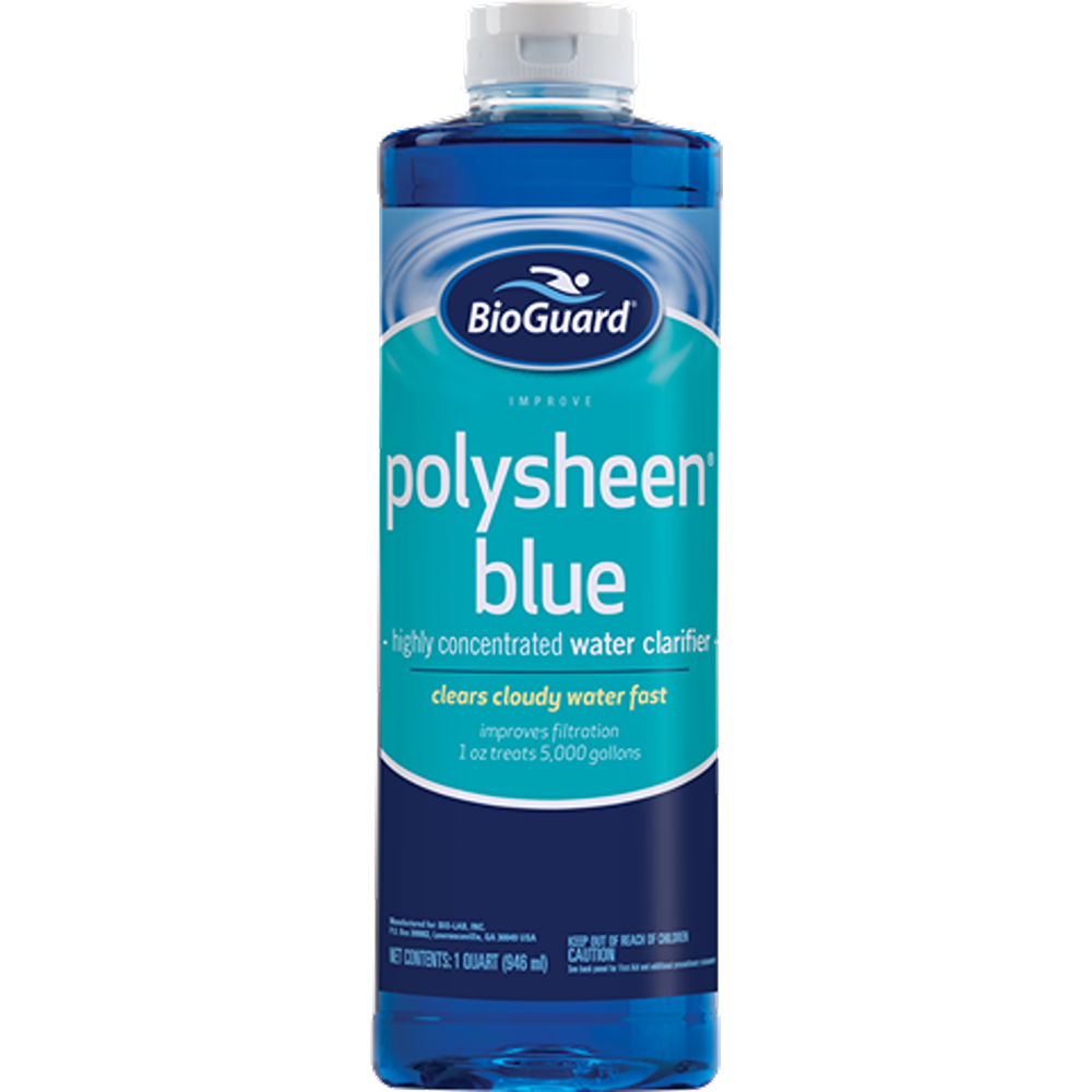 BioGuard Polysheen Blue Highly Concentrated Water Clarifier 1qt 23721BIO