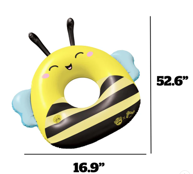 Big Mouth Inc. Squishmallows 42" Sunny The Bee Inflatable Pool Float w/Cupholder 24-BPF-5641