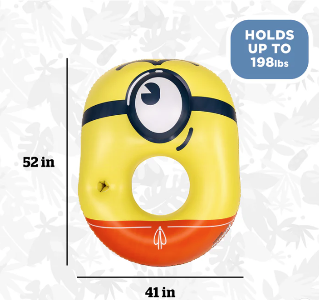 Big Mouth Inc Red Minion Inflatable Pool Float 24-BPF-6043