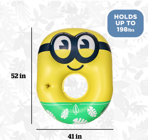 Big Mouth Inc Inflatable Green Minion Pool Float 24-BPF-6045