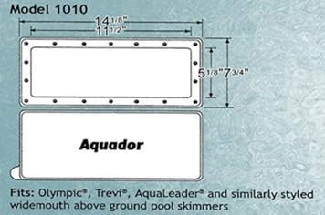 Aquador Wide Mouth Skimmer Replacement Lid for Winter Faceplate 71010