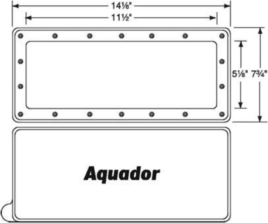 Aquador Wide Mouth Above Ground Pool Skimmer Cover Kit 1010