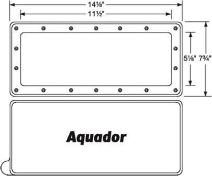 Aquador Wide Mouth Above Ground Pool Skimmer Cover Kit 1010