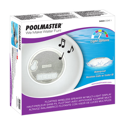 Poolmaster Floating Wireless Speaker w/Multi Light Display 54504