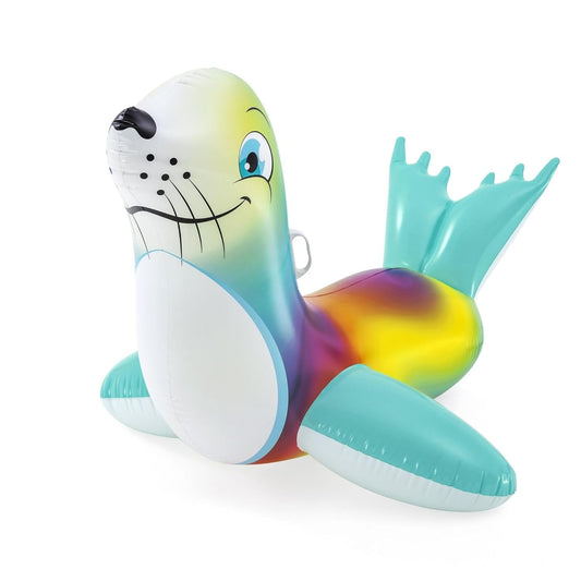 Bestway Seal Ride-On Inflatable Pool Float w/Handles 751700