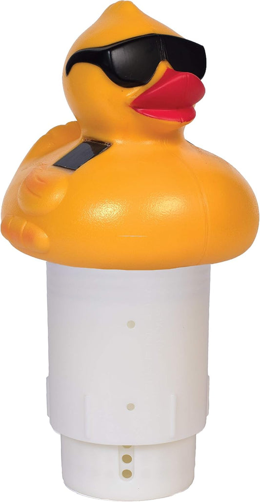 GAME Solar LED Light Up Derby Duck Pool Chlorinator 8002