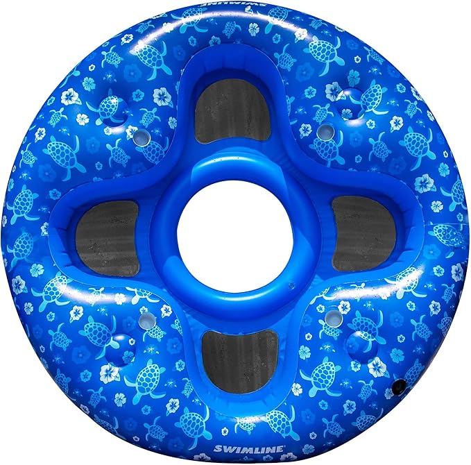 Swimline Tropical 4 Person Lounger, Blue 90484