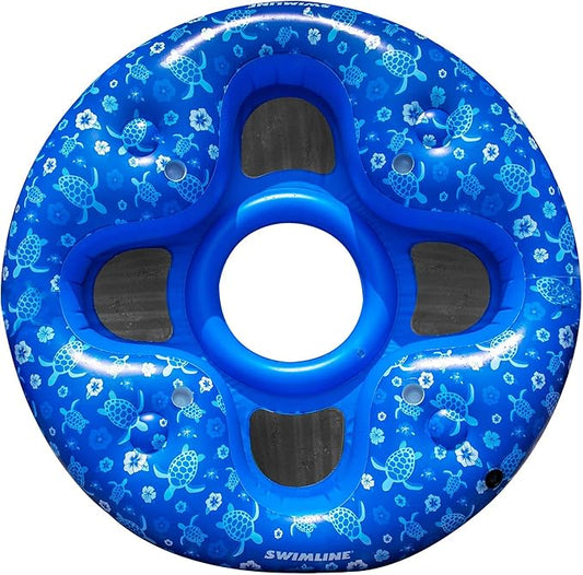 Swimline Tropical 4 Person Lounger, Blue 90484