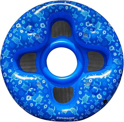 Swimline Tropical 4 Person Lounger, Blue 90484