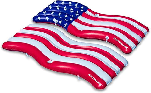 Swimline American Flag Inflatable Lounger 90346