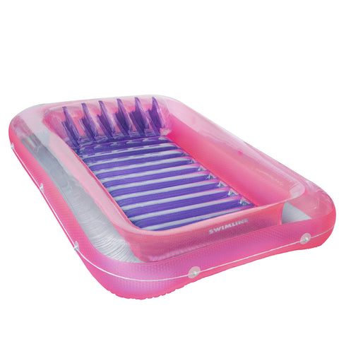 Swimline XL Sun Tan Tub Inflatable, Pink/Purple 90529