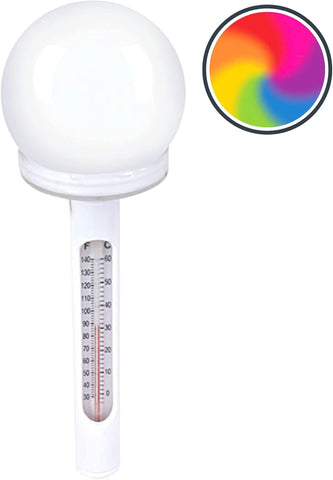 Swimline Hydrotools Solar Powered Thermometer w/Color Changing LED Light 9255