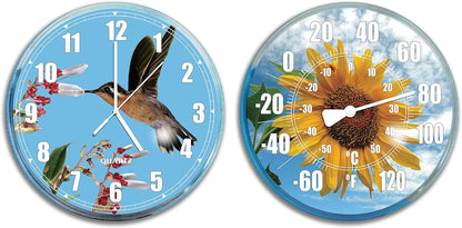 Swimline Hydrotools Poolside Wall Clock & Thermometer Combo Set 9260