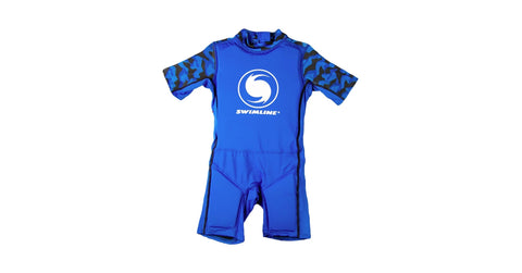 Swimline Lycra Floating Swimsuit, Swim Trainer/Life Vest, Blue 9893B