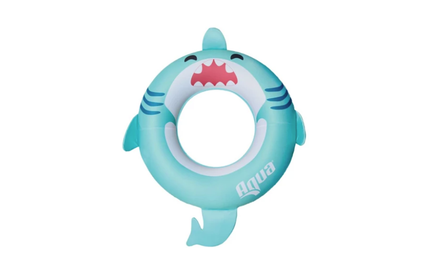 Aqua Leisure 28" Swimbuddy Inflatable Shark  Float Ring AKI22243SH