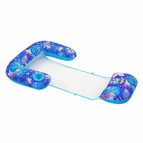 Aqua Leisure Deluxe 3 in 1 Inflatable Lounge Chair AQL17010BHC