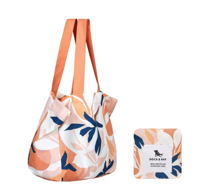 Dock & Bay Terracotta Tropics Foldaway Tote Bag BAGF-MD-TERATROP