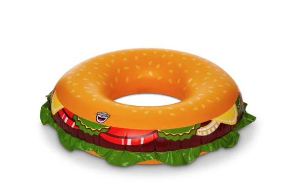 Big Mouth Inc 48" Giant Cheeseburger Inflatable Pool Float BMPF-0071