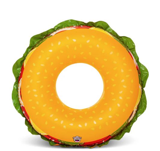 Big Mouth Inc 48" Giant Cheeseburger Inflatable Pool Float BMPF-0071