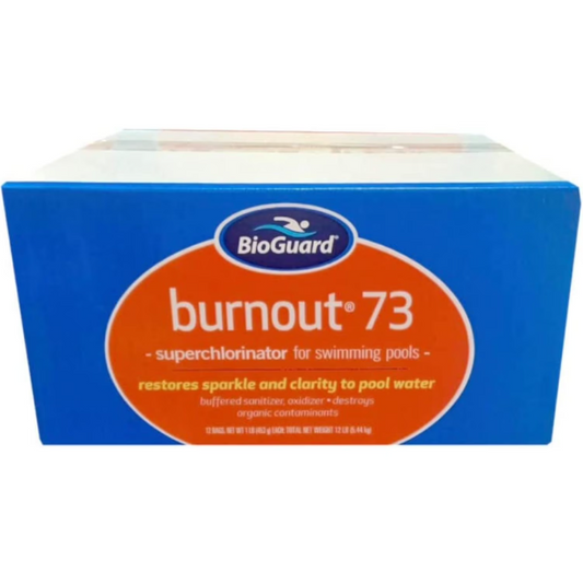 BURNOUT 73 1LB BAG POOL SHOCK - CASE OF 12