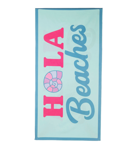 KATYDID Extra Long Quick Dry Beach Towel, Hola Beaches KDC-QDT-1007