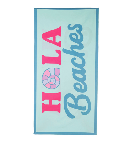 KATYDID Extra Long Quick Dry Beach Towel, Hola Beaches KDC-QDT-1007