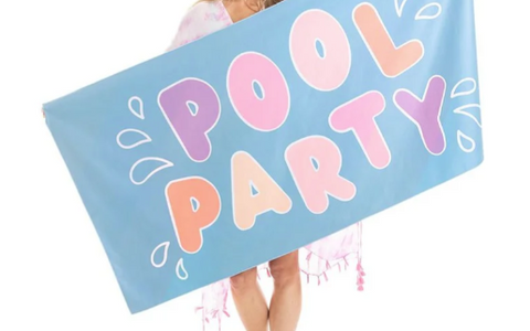 KATYDID Extra Long Quick Dry Beach Towel, Pool Party KDC-QDT-1018