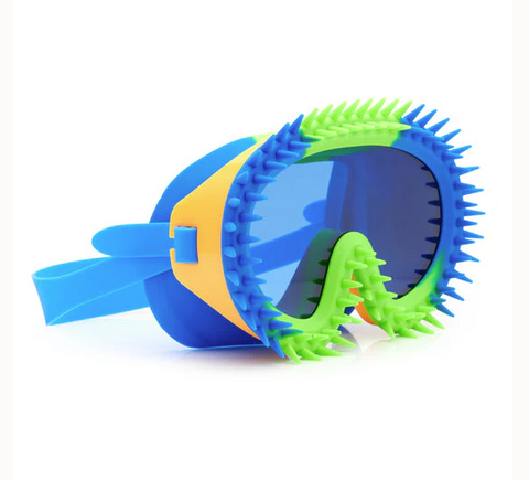 Bling20 Monster Mask, Spike Sea Blue/Punk Scene Orange Swim Mask MONSTA8MK22