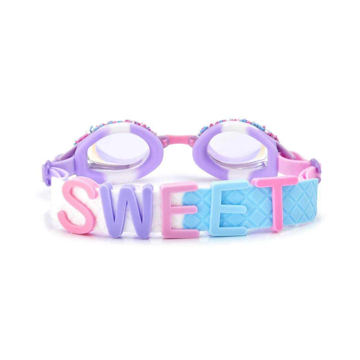 Bling20 Funfetti Sprinkles Nonpareils Purple/Party Ping Swim Goggles FUN8G