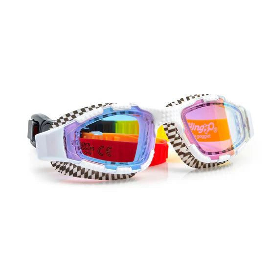 Bling20 Street Vibe Swim Goggles, High Dive White STREET8B