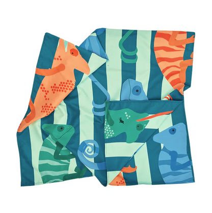 Dock & Bay Kids Quick Dry Poncho, Karma Chameleon, Small PONCHK-KID-SM-KARMCHAM