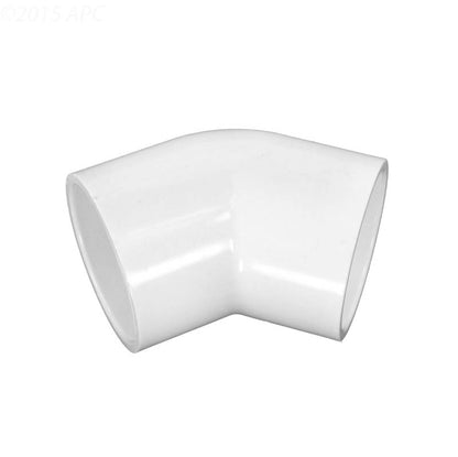 Lasco 1.5" 45 Degree Slip Elbow, White PV417015