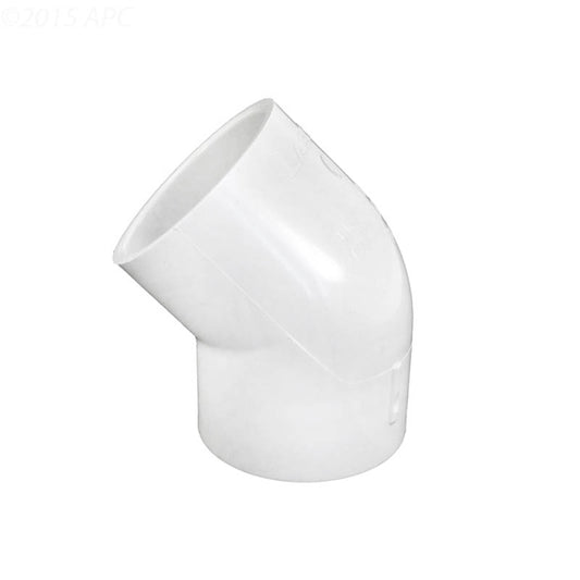 Lasco 2" SKT 45 Degree Elbow, White PV417020