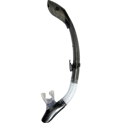 Aqua Lung Sport Island Dry LX Snorkel, Black/Silver SN2250115