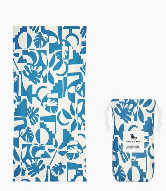 Dock & Bay Extra Long Quick Dry Beach Towel, Marine Dream TOWLB-DES-XL-MARINDRM