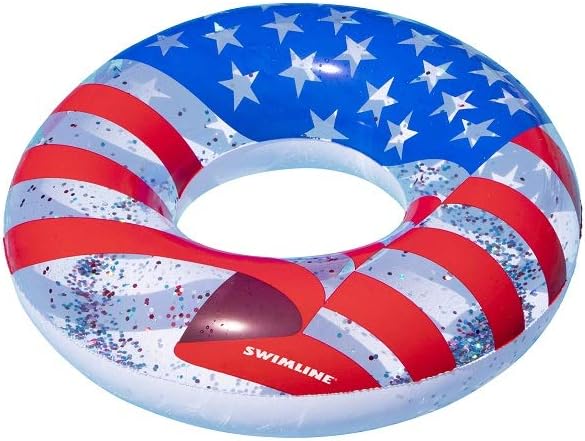 Swimline American Glitter Inflatable Pool Ring 90199
