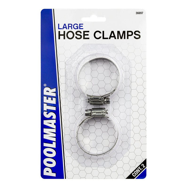 Poolmaster Large 2.25" Stainless Steel Hose Clamps (2 Pack)