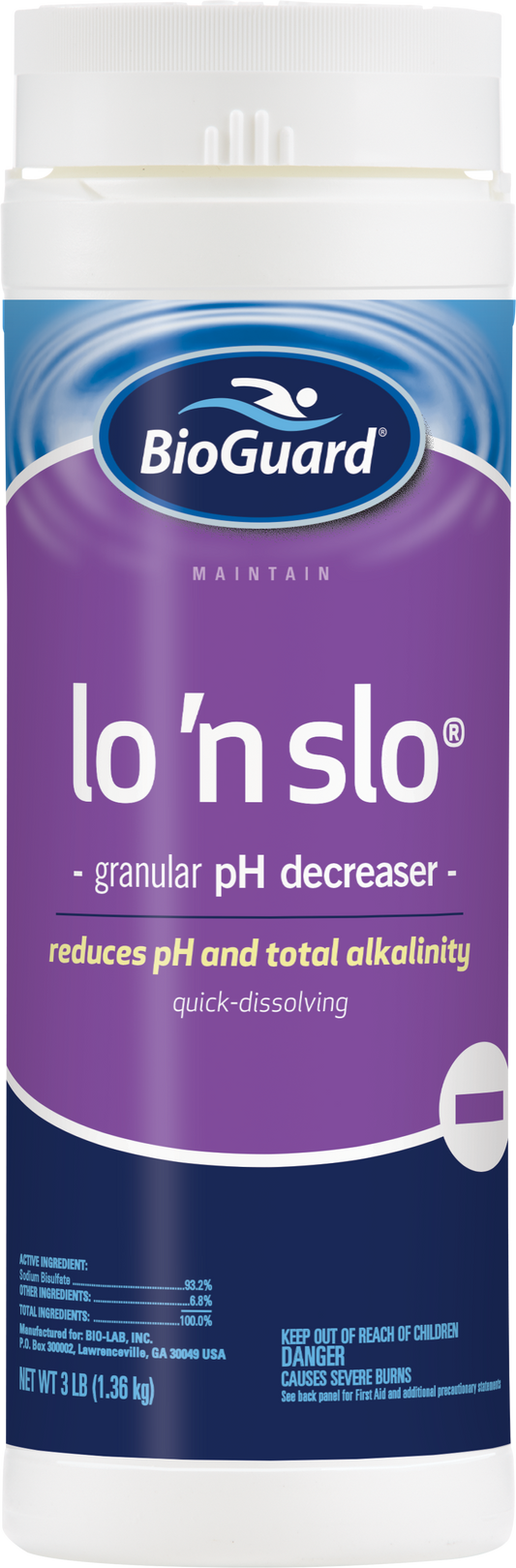 BioGuard Lo 'N Slo pH Decreaser 3lb 23330BIO